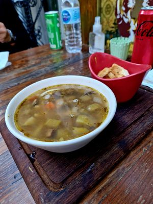 Vegan Chicken Soup at The Vegan Regime in Istanbul