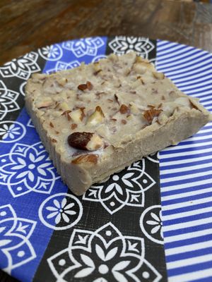 Tahini fudge  at The Vegan Regime in Istanbul