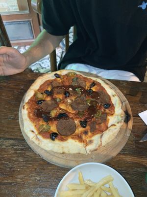 Bad photo but the food was nice  at The Vegan Regime in Istanbul