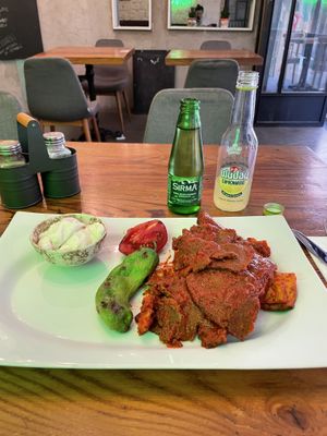 İskender kebab   at The Vegan Regime in Istanbul