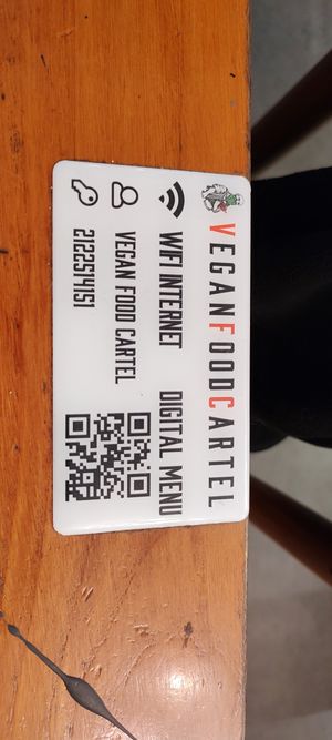 Menu at The Vegan Regime in Istanbul