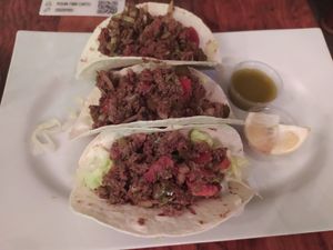 Soft tacos at The Vegan Regime in Istanbul