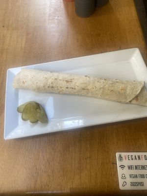 Tantuni wrap   at The Vegan Regime in Istanbul