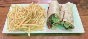 Vegan donet kebab  at The Vegan Regime in Istanbul
