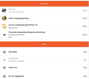 Menu (Dec/2023) at The Vegan Regime in Istanbul