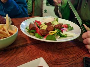 Falafel salad at The Vegan Regime in Istanbul