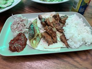 Shish kebab   at The Vegan Regime in Istanbul