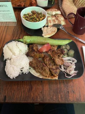 Vegan shish kebab  #Veganuary at The Vegan Regime in Istanbul