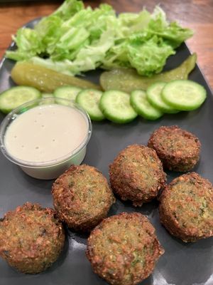 Falafels  at The Vegan Regime in Istanbul