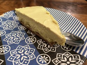 Lemon cheesecake   at The Vegan Regime in Istanbul
