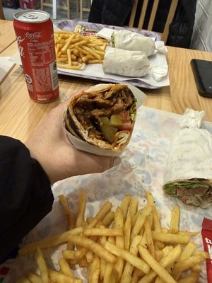 Shish  wrap  at The Vegan Regime in Istanbul