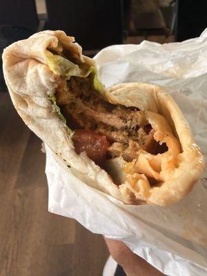 Döner wrap  at The Vegan Regime in Istanbul