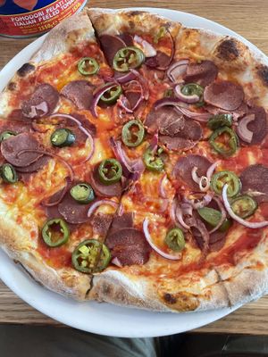   at Pizza Bertoldi in Prague