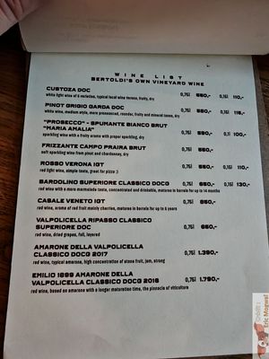 Drinks at Pizza Bertoldi in Prague