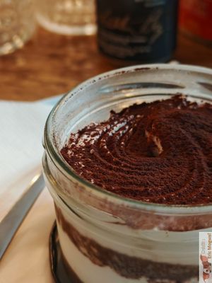 Vegan Tiramisu at Pizza Bertoldi in Prague