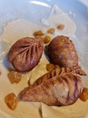 Dumplings cauliflower at Midnight Shanghai in Christchurch