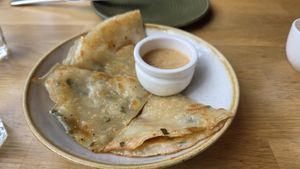 Scallion pancake at Midnight Shanghai in Christchurch
