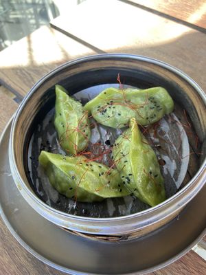 Vegan dumplings   at Midnight Shanghai in Christchurch