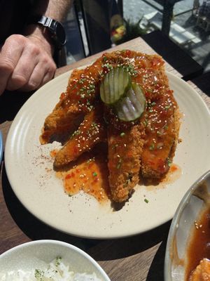 Eggplant fries (get them!!)  at Midnight Shanghai in Christchurch