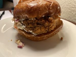 Nashville Hot Chick’n Sandwich  at South x Northwest in Portland