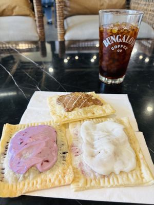 Mixed berry, strawberry lemon and S’mores pop tarts  at Bungalow Coffee Co in Las Vegas
