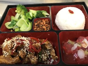 Lemony Chik Rice at Divine Realm Vegie Delight in Point Cook