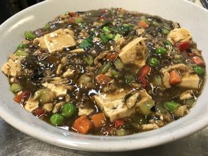 Olive tofu at Divine Realm Vegie Delight in Point Cook