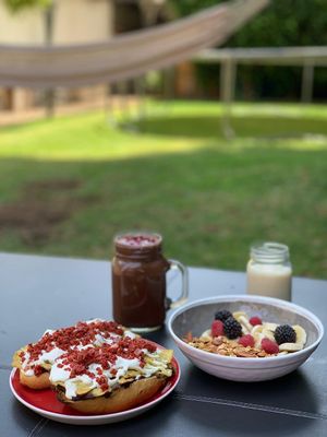 Smoothies at Puerto Pulsus in Mexico City