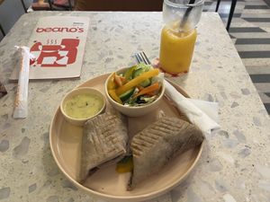 Vegan Hummus Wrap   at Beano's in Cairo