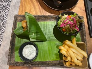 Vegan fish & chips! A Must at Element Vegetarian in Phnom Penh