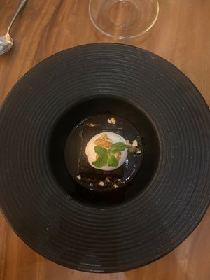 Vegan chocolate cake  at Element Vegetarian in Phnom Penh