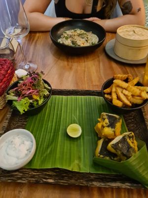 fish and chips at Element Vegetarian in Phnom Penh