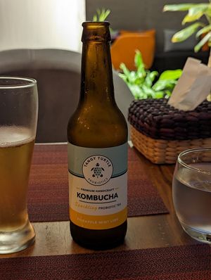 Pineapple kombucha at Element Vegetarian in Phnom Penh