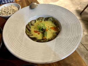 Vegetable amok #Veganuary at Element Vegetarian in Phnom Penh