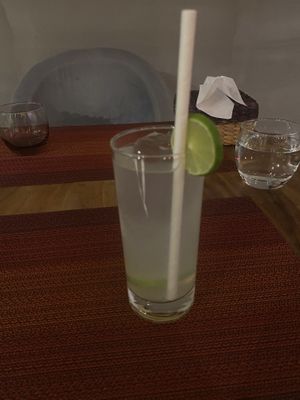 Lime juice (lime squeezed into juice)   at Element Vegetarian in Phnom Penh