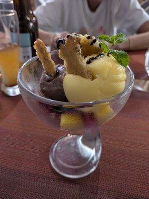 Vegan Fruit Sundae at Element Vegetarian in Phnom Penh