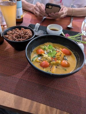 Cambodian Red Curry at Element Vegetarian in Phnom Penh
