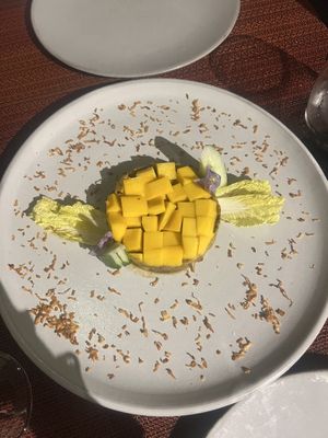 Mango and avocado tartare  at Element Vegetarian in Phnom Penh