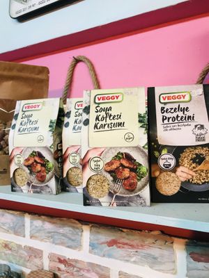 Soy meat products  at Vegan Eskisehir in Eskisehir