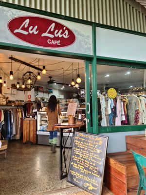 From the outside at Lulu's Cafe in Mullumbimby