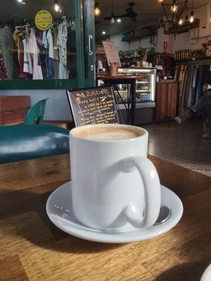 Coffee at Lulu's Cafe in Mullumbimby