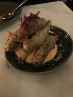 Fried okra  at Cadence in New York City