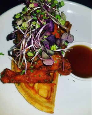 Fried Oyster Mushroom & Waffle... everything was so good forgot to take pics! at Cadence in New York City