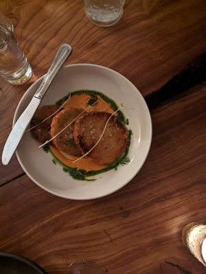 Fried green tomatoes 10/10 at Cadence in New York City