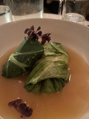 Call or green wraps in miso  at Cadence in New York City