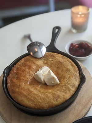 Cornbread with the hard/cold butter 😔 at Cadence in New York City