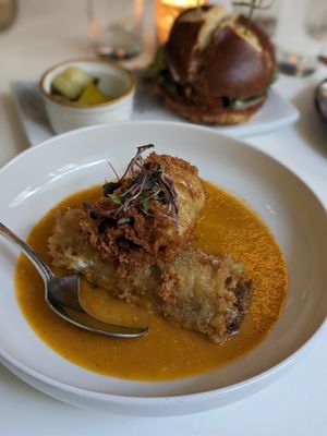 Fried lasagna rolls at Cadence in New York City