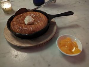Maple cornbread and mango preserves at Cadence in New York City