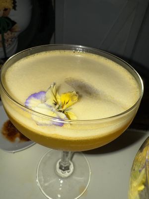 Mahalia’s drink  at Cadence in New York City