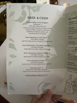 Beer & Cider  at Cadence in New York City